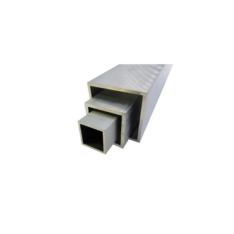 Aluminium vierkante buis 20x20x2-100x100x4mm AlMgSi0.5 vierkante buis 0,2-2 meter Evek GmbH - 1