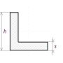 Aluminium L-profiel hoek gelijkbenig 25x25x4mm-50x50x5mm Alu 0.25-2 Met