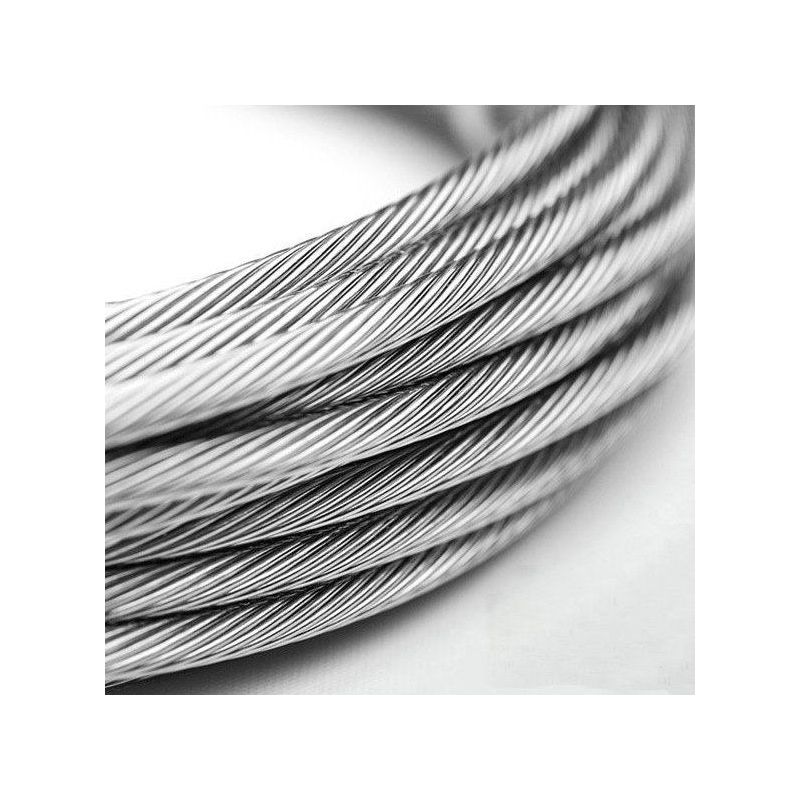 RVS staalkabel 1-8mm V4A 1.4401 316 7x7 en 7x19 staalkabel 5-250 meter