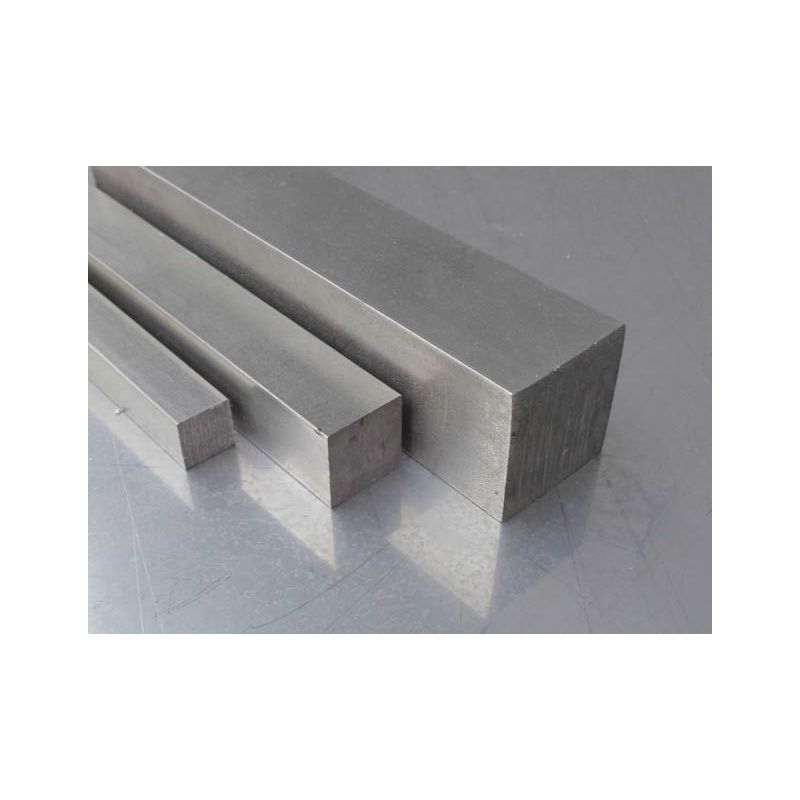 Vierkante staaf 4x4mm - 50x50mm RVS 1.4301 vierkante staaf V2A volvierkant AISI 304 Evek GmbH - 1