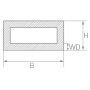 Vierkante buis Stalen buis Hol profiel Stalen vierkante buis dia 20x20x2 tot 80x80x3