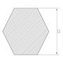 Titanium 3.7065 graad 5 zeskant 4-70mm Titanium zeskant Ti-6Al-4V