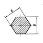 RVS zeskant SW 7-60mm 1.4404 staaf zeskant 316L zeskant staaf, RVS