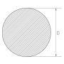 RVS staaf 6mm-500mm 1.4462 UNS S31803 rond staafprofiel rond staal AISI 318