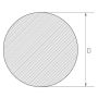 RVS staaf 3mm-625mm 1.4404 AISI 316L ronde staaf