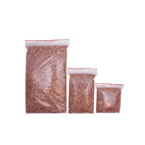 Koperkorrels 99,9% zuiver koper Cu element 29 zuiverheid Gerecycleerd 100gr-5kg