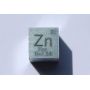 Zinkmetaal kubus Zn 10x10mm gepolijst 99,99% zuiverheid kubus