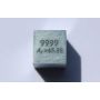Zinkmetaal kubus Zn 10x10mm gepolijst 99,99% zuiverheid kubus