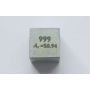Vanadium V metaal kubus 10x10mm gepolijst 99,9% zuiverheid kubus