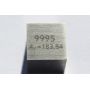 Wolfraam W metalen kubus 10x10mm gepolijst 99,95% zuiverheid kubus