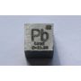 Lood Pb metalen kubus 10x10mm gepolijst 99,99% zuiverheid kubus