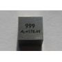 Metalen kubus gepolijst 10x10mm zuiverheid kubus
