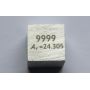 Metalen kubus gepolijst 10x10mm zuiverheid kubus