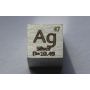 Metalen kubus gepolijst 10x10mm zuiverheid kubus