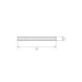 Gegalvaniseerde stalen strip 0,5x20mm-6x90mm op maat gesneden strips